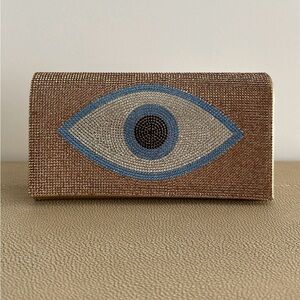 Evil Eye Clutch! Brand New! With Tags Attached! Purse, Bag, Crossbody Bag, Chic!